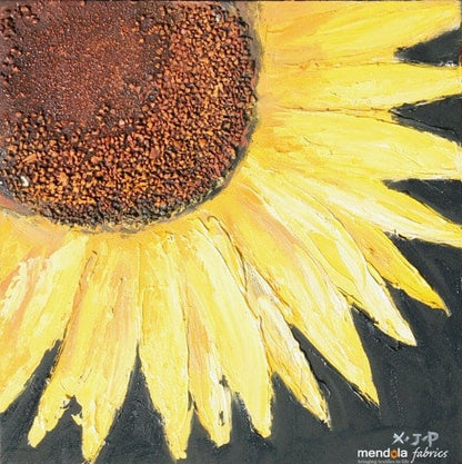Tablou Pictat Manual Floarea Soarelui B, 40x40 cm