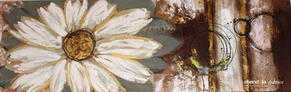 Tablou Pictat Manual Margaret, 50x150 cm, FSC 100%